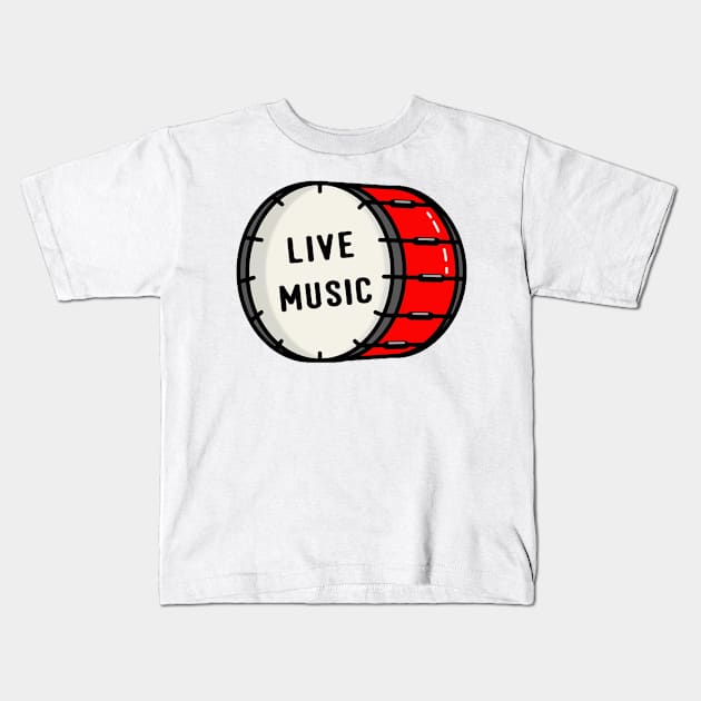 live music Kids T-Shirt by gunungsulah store